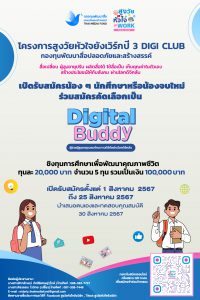 Read more about the article เปิดรับสมัครแล้ว “Digital Buddy” โครงการสูงวัยหัวใจยังเวิร์กปี 3